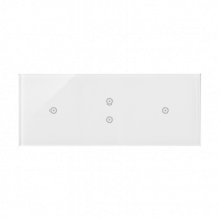 KONTAKT SIMON - PANEL DOTYKOWY S54 TOUCH, 3 MODUŁY, 1 POLE DOTYKOWE + 2 POLA DOTYKOWE PIONOWE + 1 POLE DOTYKOWE, BIAŁA PERŁA - DSTR3131/70