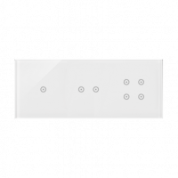 KONTAKT SIMON - PANEL DOTYKOWY S54 TOUCH, 3 MODUŁY, 1 POLE DOTYKOWE + 2 POLA DOTYKOWE POZIOME + 4 POLA DOTYKOWE, BIAŁA MGŁA - DSTR3124/70