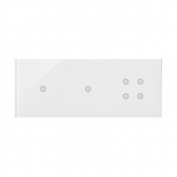 KONTAKT SIMON - PANEL DOTYKOWY S54 TOUCH, 3 MODUŁY, 1 POLE DOTYKOWE + 1 POLE DOTYKOWE + 4 POLA DOTYKOWE, BIAŁA PERŁA - DSTR3114/70