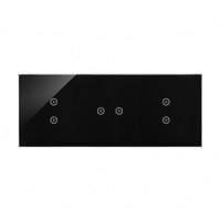 KONTAKT SIMON - PANEL DOTYKOWY S54 TOUCH, 3 MODUŁY, 2 POLA DOTYKOWE PIONOWE + 2 POLE DOTYKOWE POZIOME + 2 POLA DOTYKOWE PIONOWE, ZASTYGŁA LAWA - DSTR3323/73