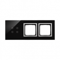 KONTAKT SIMON - PANEL DOTYKOWY S54 TOUCH, 3 MODUŁY, 4 POLA DOTYKOWE + 2 OTWORY NA OSPRZĘTY S54, KSIĘŻYCOWA LAWA - DSTR3400/74