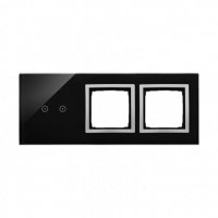KONTAKT SIMON - PANEL DOTYKOWY S54 TOUCH, 3 MODUŁY, 2 POLA DOTYKOWE POZIOME + 2 OTWORY NA OSPRZĘTY S54, KSIĘŻYCOWA LAWA - DSTR3200/74