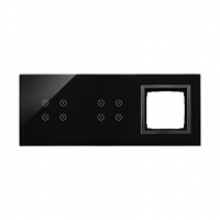 KONTAKT SIMON - PANEL DOTYKOWY S54 TOUCH, 3 MODUŁY, 4 POLA DOTYKOWE + 4 POLA DOTYKOWE + 1 OTWÓR NA OSPRZĘT S54, ZASTYGŁA LAWA - DSTR3440/73
