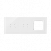 KONTAKT SIMON - PANEL DOTYKOWY S54 TOUCH, 3 MODUŁY, 4 POLA DOTYKOWE + 4 POLA DOTYKOWE + 1 OTWÓR NA OSPRZĘT S54, BIAŁA PERŁA - DSTR3440/70