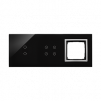 KONTAKT SIMON - PANEL DOTYKOWY S54 TOUCH, 3 MODUŁY, 2 POLA DOTYKOWE PIONOWE + 4 POLA DOTYKOWE + 1 OTWÓR NA OSPRZĘT S54, KSIĘŻYCOWA LAWA - DSTR3340/74