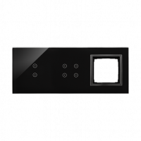 KONTAKT SIMON - PANEL DOTYKOWY S54 TOUCH, 3 MODUŁY, 2 POLA DOTYKOWE PIONOWE + 4 POLA DOTYKOWE + 1 OTWÓR NA OSPRZĘT S54, ZASTYGŁA LAWA - DSTR3340/73
