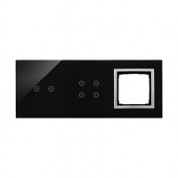 KONTAKT SIMON - PANEL DOTYKOWY S54 TOUCH, 3 MODUŁY, 2 POLA DOTYKOWE POZIOME + 4 POLA DOTYKOWE + 1 OTWÓR NA OSPRZĘT S54, KSIĘŻYCOWA LAWA - DSTR3240/74