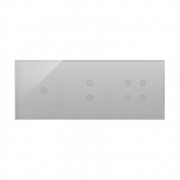 KONTAKT SIMON - PANEL DOTYKOWY S54 TOUCH, 3 MODUŁY, 1 POLE DOTYKOWE + 2 POLE DOTYKOWE PIONOWE + 4 POLA DOTYKOWE, SREBRNA MGŁA - DSTR3134/71