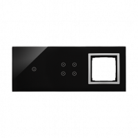 KONTAKT SIMON - PANEL DOTYKOWY S54 TOUCH, 3 MODUŁY, 1 POLE DOTYKOWE + 4 POLA DOTYKOWE + 1 OTWÓR NA OSPRZĘT S54, KSIĘŻYCOWA LAWA - DSTR3140/74