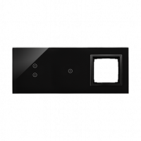 KONTAKT SIMON - PANEL DOTYKOWY S54 TOUCH, 3 MODUŁY, 2 POLA DOTYKOWE PIONOWE + 1 POLA DOTYKOWE + 1 OTWÓR NA OSPRZĘT S54, WULKANICZNA LAWA - DSTR3310/75