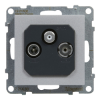 LEGRAND - GNIAZDO TV-R-SAT PRZELOTOWE 14 DB ALUMINIUM SUNO - 721368