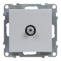 LEGRAND - GNIAZDO TV TYP "F" - KOŃCOWE - 1.5 DB ALUMINIUM SUNO - 721363