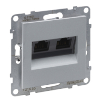 LEGRAND - GNIAZDO 2XRJ45/KAT 6A UTP ALUMINIUM SUNO - 721355