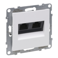 LEGRAND - GNIAZDO 2XRJ45/KAT 5E UTP BIAŁY SUNO - 721151