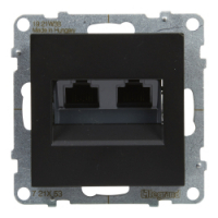 LEGRAND - GNIAZDO 2XRJ45/KAT 6 UTP CZARNY  SUNO - 721453