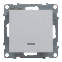 LEGRAND - ŁACZNIK JEDNOBIEGUNOWY PODŚWIETLANY - 10 AX - 250 V~ - ZACISKI AUTOMATYCZNE ALUMINIUM  SUNO - 721311