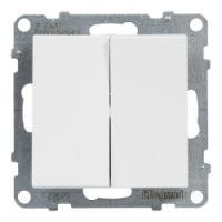 LEGRAND - ŁĄCZNIK ŚWIECZNIKOWY 10 AX 250V ZACISKI AUTOMATYCZNE BIAŁY SUNO - 721105