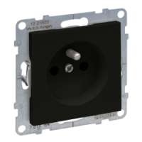 LEGRAND - GNIAZDO 2P+Z Z PRZESŁONĄ - 16A - 250 V~ - ZACISKI ŚRUBOWE  CZARNY  SUNO - 721484