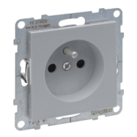 LEGRAND - GNIAZDO 2P+Z - - 16 A - 250 V~ - ZACISKI AUTOMATYCZNE  ALUMINIUM SUNO - 721381