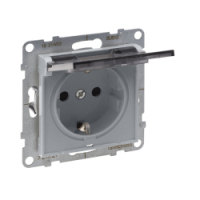 LEGRAND - GNIAZDO SCHUKO 2P+Z - 16 A - 250 V~ - Z PRZESŁONĄ IP 21 - ZACISKI AUTOMATYCZNE ALUMINIUM SUNO - 721327