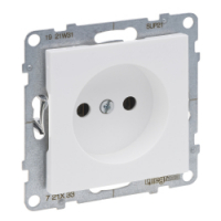 LEGRAND - GNIAZDO 2P - 16 A - 250 V~ - ZACISKI ŚRUBOWE  BIAŁY SUNO - 721133