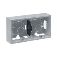 LEGRAND - PODWÓJNA PUSZKA NATYNKOWA  ALUMINIUM SUNO - 721395