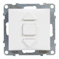 LEGRAND - ŁĄCZNIK ROLET 3 POZYCYJNY 6 AX 250V ZACISKI AUTOMATYCZNE BIAŁY SUNO - 721139
