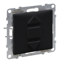 LEGRAND - PRZYCISK STEROWANIA ROLETAMI 3 POZYCYJNY 6 A 250V ZACISKI AUTOMATYCZNE CZARNY SUNO - 721438