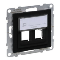LEGRAND - ADAPTER KEYSTONE PODWÓJNY  CZARNY  SUNO - 721445