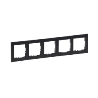 LEGRAND - RAMKA - 5X WZORZYSTA CZERŃ  SUNO - 721575