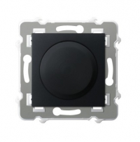 OSPEL - Ściemniacz uniwersalny do obciążenia żarowego, halogenowego oraz LED - CZARNY METALIK SZAFIR - ŁP-8ZL2/m/33