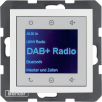 HAGER - BERKER - B.x Radio Touch DAB+, Bluetooth biały połysk - 30848989