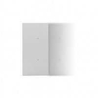 KONTAKT SIMON - Klawisz połówkowy bez piktogramu do produktów elektronicznych; Aluminium mat Simon 55 - TKE20/143