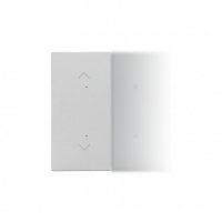 KONTAKT SIMON - Klawisz połówkowy z piktogramem pojedynczej rolety do produktów; Aluminium mat Simon 55 - TKE21/143
