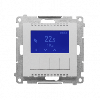 KONTAKT SIMON - Termostat programowalny z wyświetlaczem (moduł); Aluminium mat Simon 55 - TETD1A.01/143