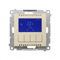KONTAKT SIMON - Termostat programowalny z wyświetlaczem (moduł); Szampański mat Simon 55 - TETD1A.01/144