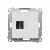 KONTAKT SIMON - Gniazdo HDMI (moduł); Jasnoszary mat Simon 55 - TGHDMI.01/114