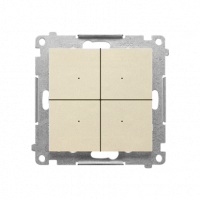 KONTAKT SIMON - Łącznik/przycisk 4-krotny elektroniczny (moduł); Szampański mat Simon 55 - TEW4.01/144