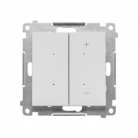 KONTAKT SIMON - DIMMER RGB – Ściemniacz do pasków RGBW, sterowany smartfonem (moduł); Jasnoszary mat Simon 55 - TESRGB1W.01/114