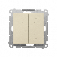 KONTAKT SIMON - DIMMER RGB – Ściemniacz do pasków RGBW, sterowany smartfonem (moduł); Szampański mat Simon 55 - TESRGB1W.01/144