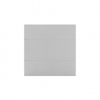 KONTAKT SIMON - Zaślepka ramki bez mostka – mocowanie tylko na zatrzask do ramki; Aluminium mat Simon 55 - TP/143