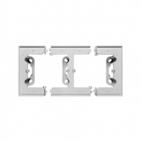 KONTAKT SIMON - Puszka natynkowa 2-krotna do ramek LINE/DUO. Wyokość: 40mm; Aluminium mat Simon 55 - TPN2/143