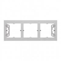 KONTAKT SIMON - Puszka natynkowa 3-krotna do ramek LINE/DUO. Wyokość: 40mm; Aluminium mat Simon 55 - TPN3/143