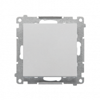 KONTAKT SIMON - Łącznik krzyżowy bez piktogramu (moduł) 10 AX, 250 V~, szybkozłącza; Aluminium mat Simon 55 - TW7.01/X/143