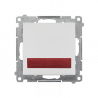 KONTAKT SIMON - Sygnalizator świetlny LED – światło czerwone (moduł) 230 V~; Jasnoszary mat Simon 55 - TESS2.01/114