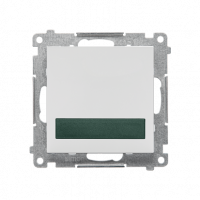 KONTAKT SIMON - Sygnalizator świetlny LED – światło zielone (moduł) 230 V~; Jasnoszary mat Simon 55 - TESS3.01/114