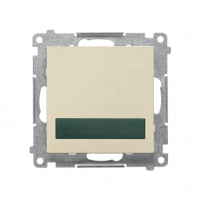 KONTAKT SIMON - Sygnalizator świetlny LED – światło zielone (moduł) 230 V~; Szampański mat Simon 55 - TESS3.01/144
