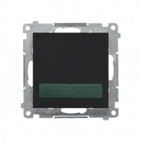KONTAKT SIMON - Sygnalizator świetlny LED – światło zielone (moduł) 230 V~; Czarny mat Simon 55 - TESS3.01/149