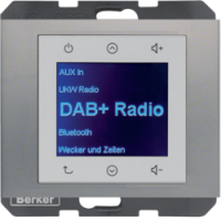 HAGER - BERKER - K.5 Radio Touch DAB+ stal szlachetna - 29847004