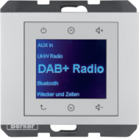HAGER - BERKER - K.5 Radio Touch DAB+ aluminium - 29847003